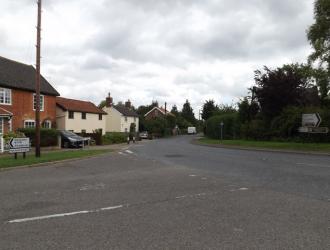 Start of Badingham Road or The Street