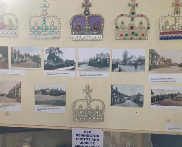 Crowns and Memorabilia on Display in Church