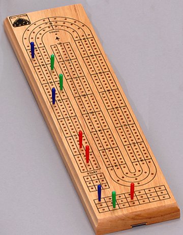 Photograph of Cribbage Board