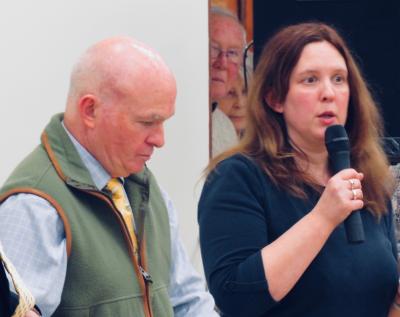 Julie Warren who recalled being chosen to open the original hall with County Councillor Stephen Burroughes 5